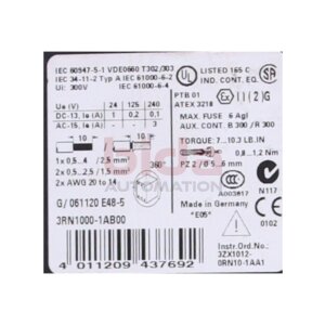 Siemens 3RN1000-1AB00 / 3RN1 000-1AB00...