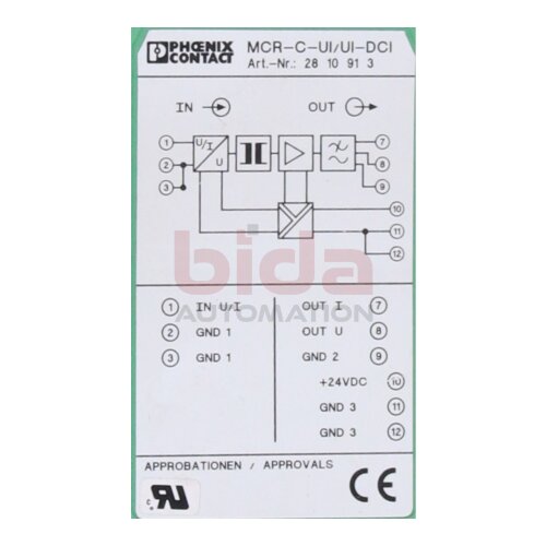 Phoenix Contact MCR-C-UI/UI-DCI (2810913) Signal conditioner 24V DC