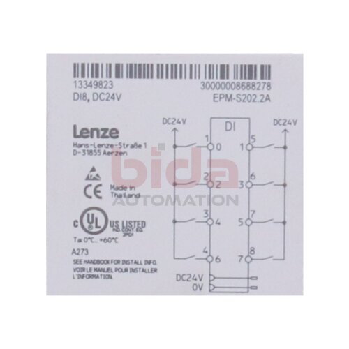 Lenze EPM-S2022A Modul 24V DC