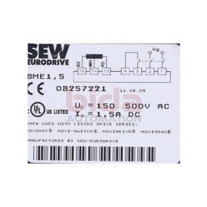 SEW BME1,5 (08257221) Bremsgleichrichter Brake rectifier