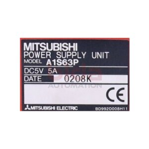 Mitsubishi A1S63P Stromversorgungseinheit Power supply unit