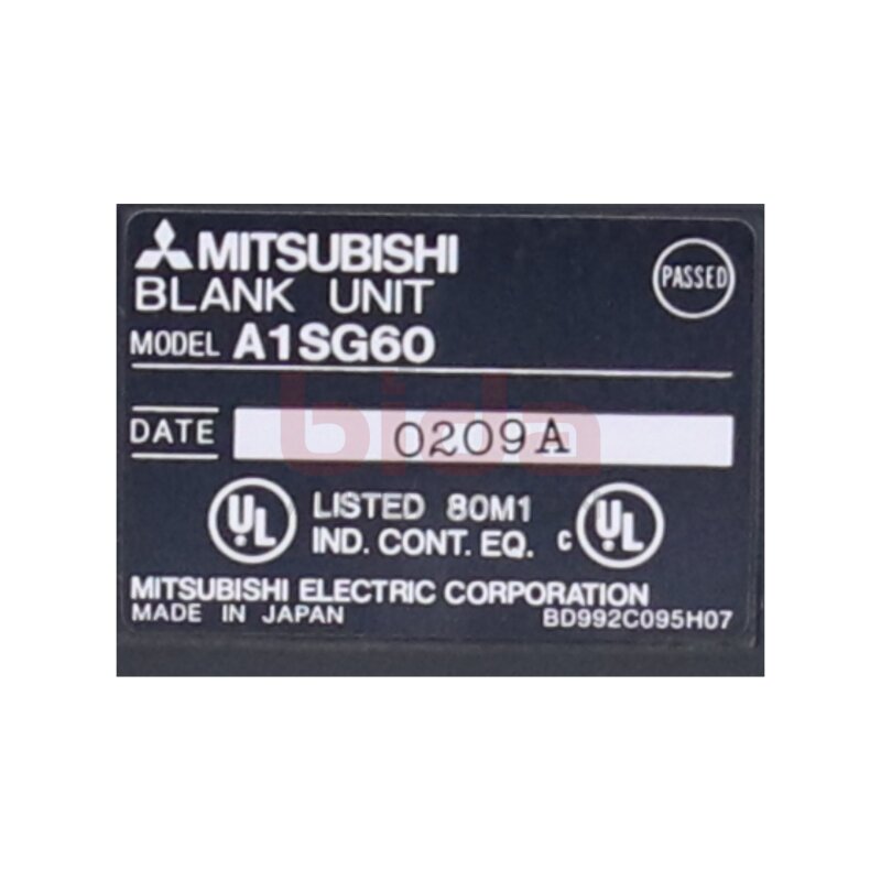 Mitsubishi A1SG60 Leere Einheit  Blank unit