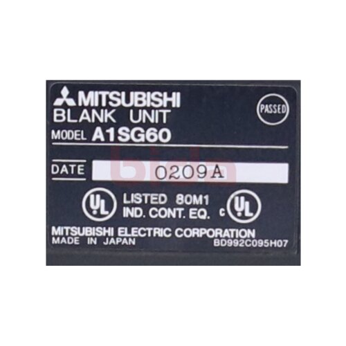 Mitsubishi A1SG60 Leere Einheit  Blank unit