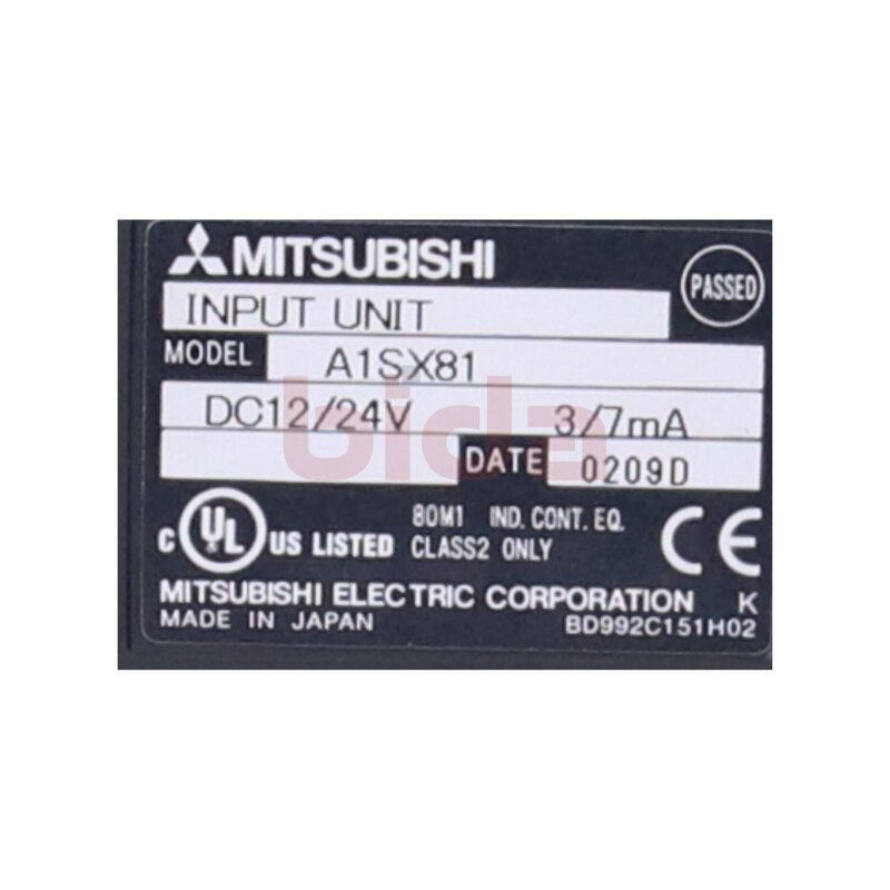 Mitsubishi A1SX81 Eingangsmodul Input Unit