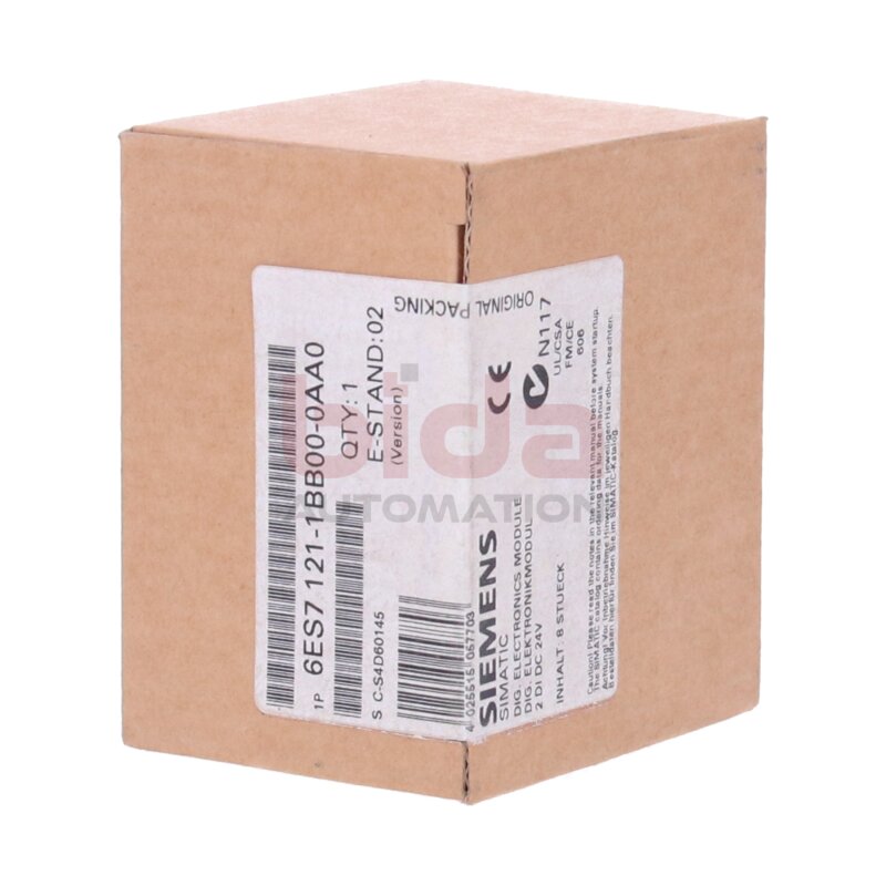 Siemens 6ES7121-1BB00-0AA0 / 6ES7 121-1BB00-0AA0 SIMATIC SC, Elektronikmodule / Electronic modules  2 DI, DC 24V