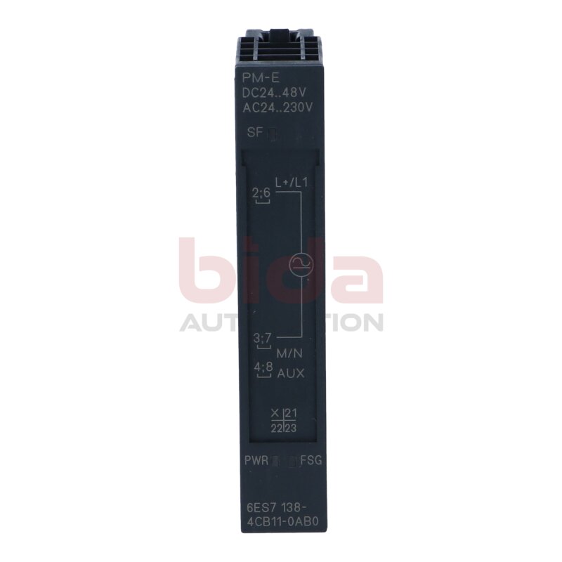 Siemens 6ES7138-4CB11-0AB0 / 6ES7 138-4CB11-0AB0  SIMATIC DP, Powermodul PM-E f&uuml;r ET 200S, DC 24-48V, AC 24-230V