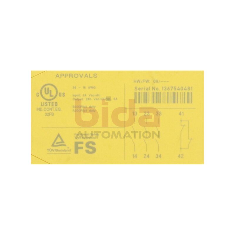 Phoenix Contact PSR-SPP-24UC/ESA4/3X1/1X2/B (2963941) Sicherheitsrelais Safety relay