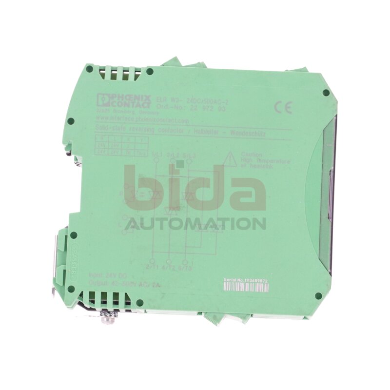 Phoenix Contact ELR W3-24DC/500AC-2 Ord-No.: 2297293 Wendesch&uuml;tz Reversing Contactor  24V DC