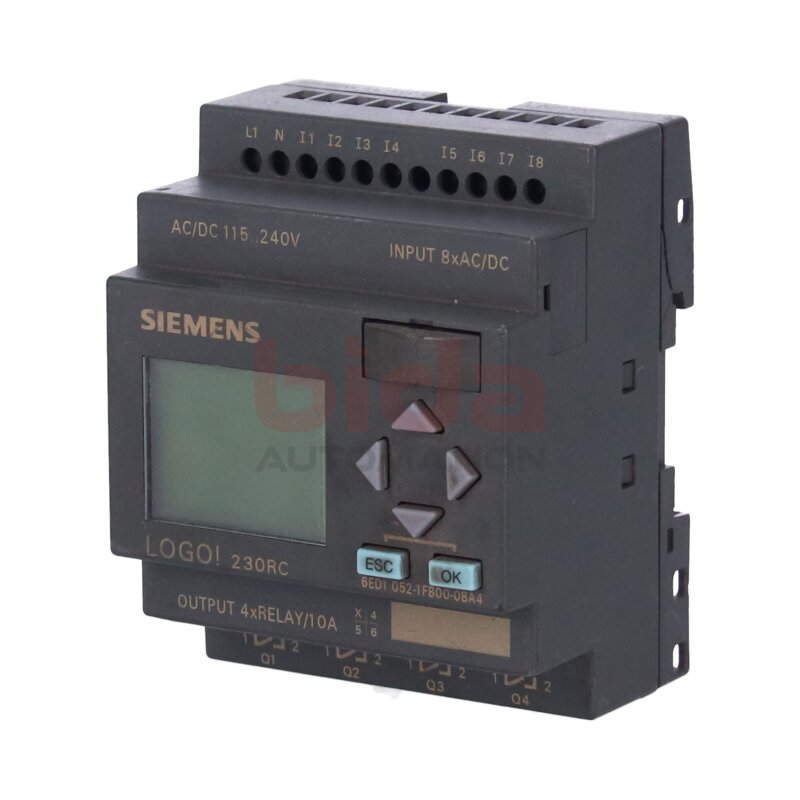 Siemens 6ED1052-1FB00-0BA4 / 6ED1 052-1FB00-0BA4 LOGO! 230RC, LOGIKMODUL,DISPLAY SV/E/A: 230V/RELAIS