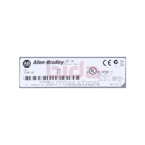 Allen-Bradley 1746-A7  (7‑Slot SLC 500 Chassis)