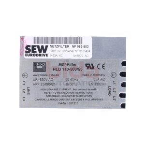 SEW 08274142 (HLD 110-500/55) Netzfilter Mains filter
