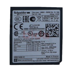 Schneider LRD 12 Motorschutzrelais / Motor protection...