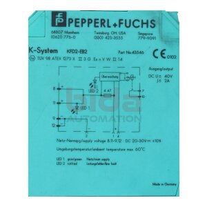Pepperl+Fuchs KFD2-EB2 (43546) Einspeisebaustein Feed-in...
