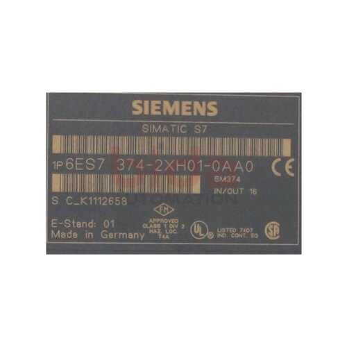 Siemens 6ES7374-2XH01-0AA0 / 6ES7 374-2XH01-0AA0 SIMATIC S7-300, Simulatorbaugr. SM 374