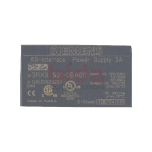 Siemens 3RX9501-0BA00 / 3RX9 501-0BA00  AS-i Power 3A AC...