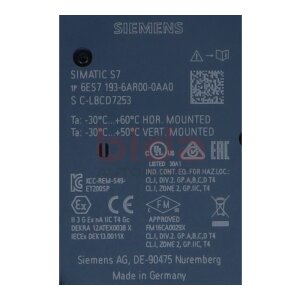 Siemens 6ES7193-6AR00-0AA0 / 6ES7 193-6AR00-0AA0  SIMATIC...