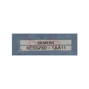 Siemens 6ES5760-1AA11 / 6ES5 760-1AA11 SIMATIC S5...