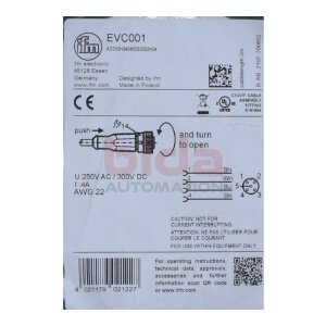 ifm EVC001 Anschluss-/Verbindungskabel / Connection/link...