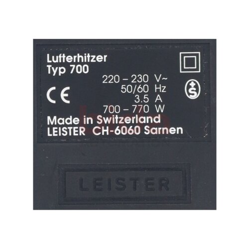 Leister Typ 700 Lufterhitzer Air Heater
