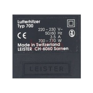 Leister Typ 700 Lufterhitzer Air Heater
