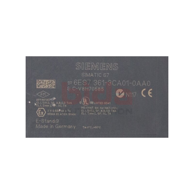 Siemens 6ES7361-3CA01-0AA0 / 6ES7 361-3CA01-0AA0 SIMATIC S7-300, Anschaltung / Connection  24V