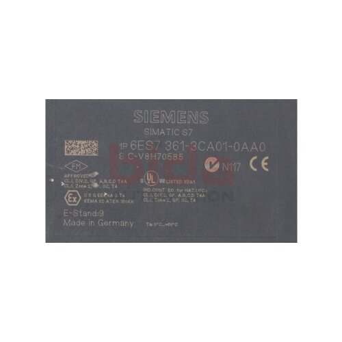 Siemens 6ES7361-3CA01-0AA0 / 6ES7 361-3CA01-0AA0 SIMATIC S7-300, Anschaltung / Connection  24V