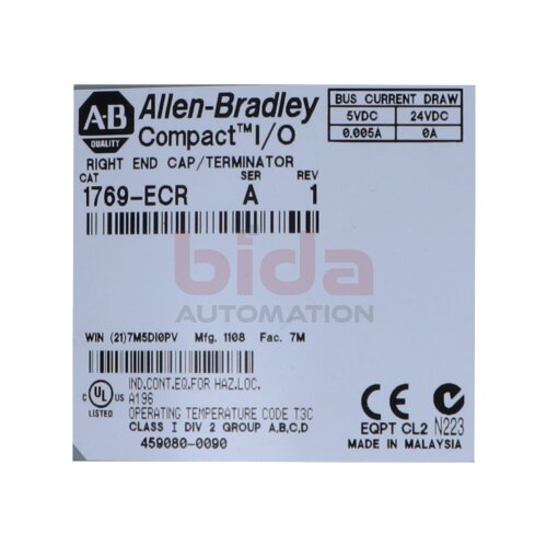 Allen-Bradley 1769-ECR Terminator Compact I/O