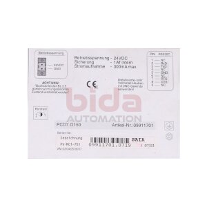 SAIA PCD7.D150 (09911701) Bedienpanel Operating panel