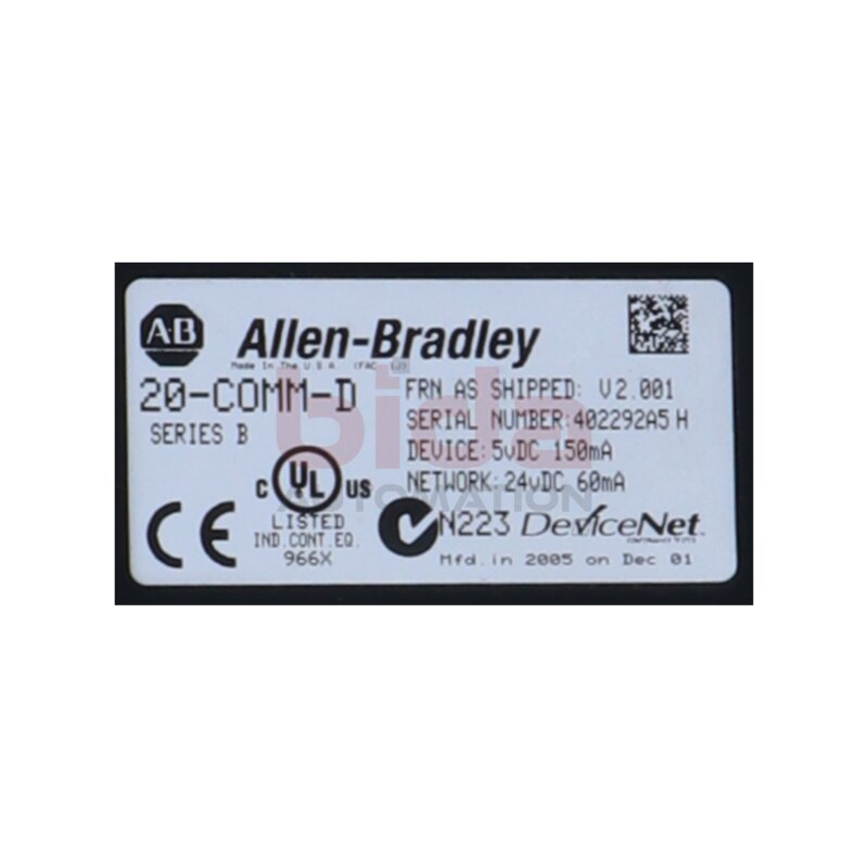 Allen-Bradley 20-COMM-D DeviceNet Kommunikationsadapter Communication adapter