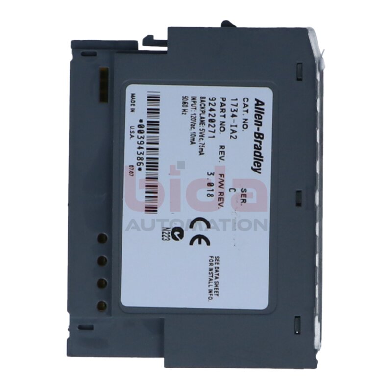 Allen-Bradley 1734-IA2 (96428475) 2‑Kan&auml;le AC Eingangsmodul / 2 Point Digital Input Module 120 V AC