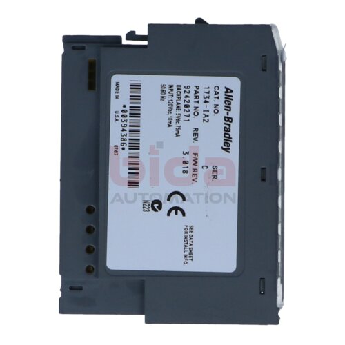 Allen-Bradley 1734-IA2 (96428475) 2‑Kan&auml;le AC Eingangsmodul / 2 Point Digital Input Module 120 V AC
