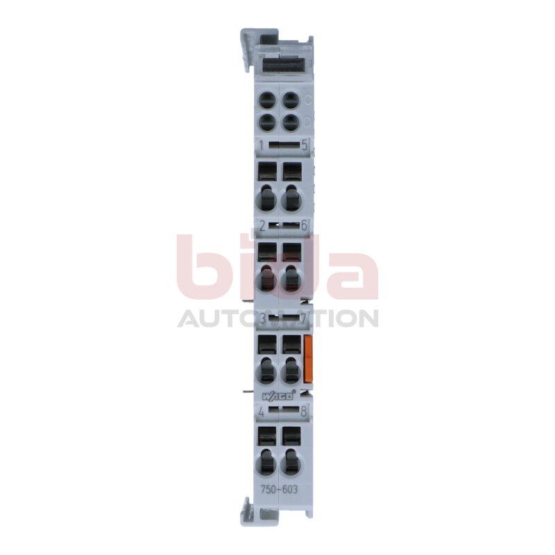Wago 750-603 Modul mit zus&auml;tzlichen Anschl&uuml;ssen Module with additional connections