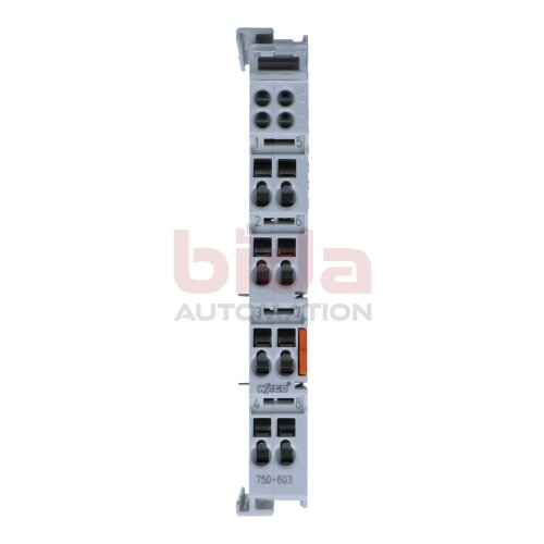 Wago 750-603 Modul mit zus&auml;tzlichen Anschl&uuml;ssen Module with additional connections