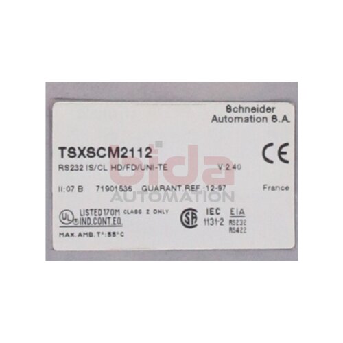 Schneider TSXSCM2112 (RS232) Kommunikationsmodul Communication Module