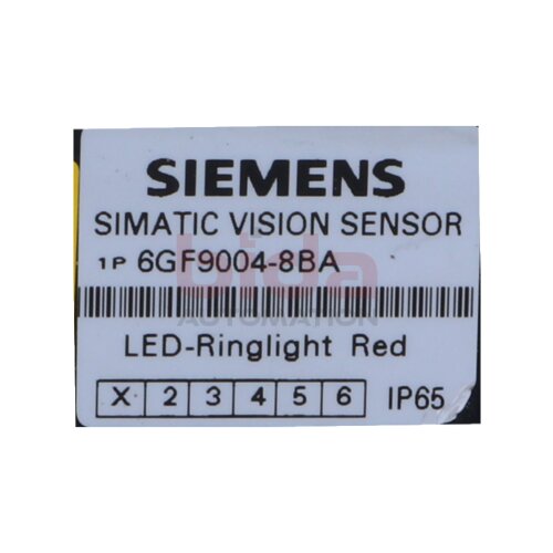 Siemens 6GF9004-8BA / 6GF9 004-8BA LED-Ringlicht rot diffus f&uuml;r SIMATIC VS100 LED Ring light, red diffuse