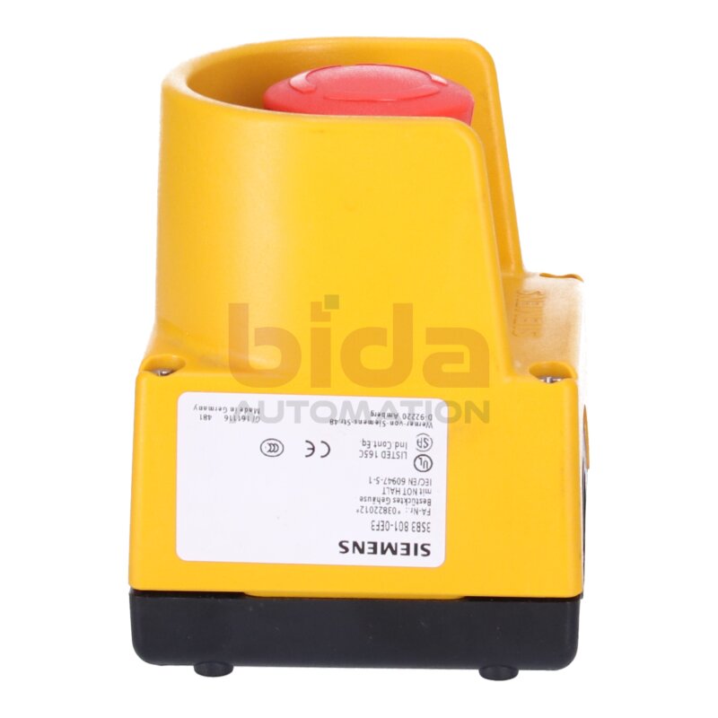 Siemens 3SB3801-0EF3 / 3SB3 801-0EF3 GEHAEUSE FUER BEFEHLSGERAETE / HOUSING FOR CONTROL DEVICES