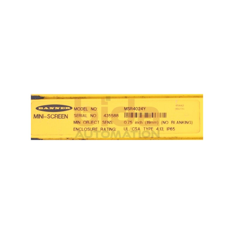 Banner MSR4024Y (45442) Mini-screen Lichtvorhang Light Curtain