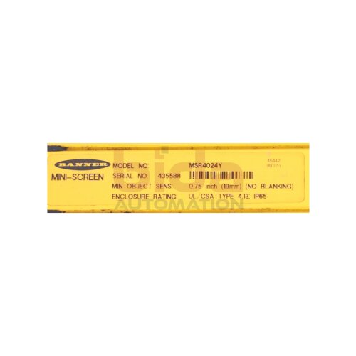 Banner MSR4024Y (45442) Mini-screen Lichtvorhang Light Curtain