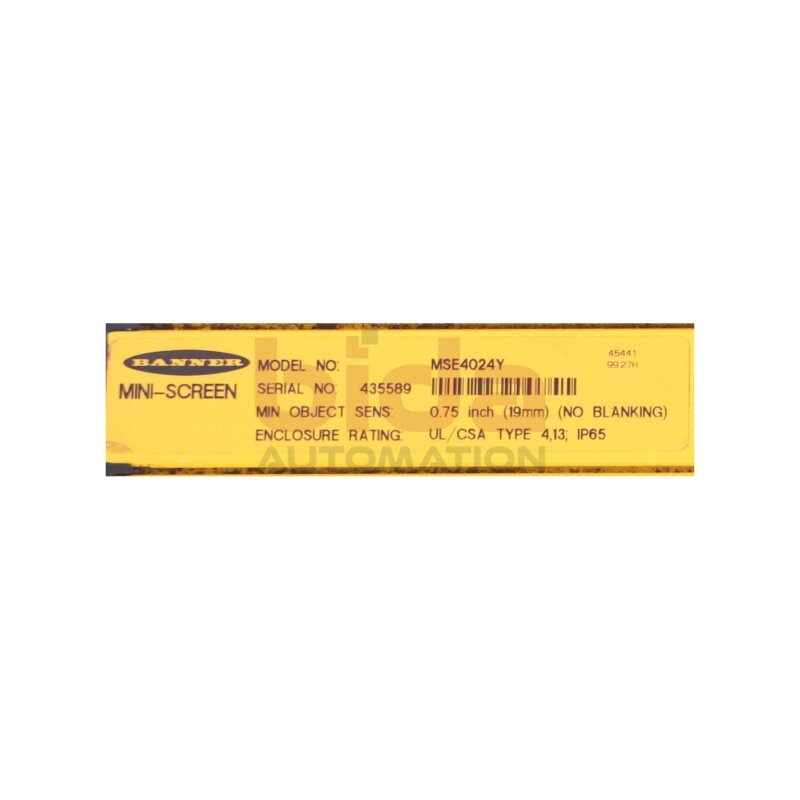 Banner MSE4024Y (45441) Mini-screen Lichtvorhang Light Curtain