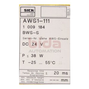 Sick AWS1-111 (1009184) Lichtvorhang Light curtain