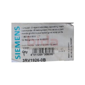 Siemens 3RV1926-0B / 3RV1 926-0B...