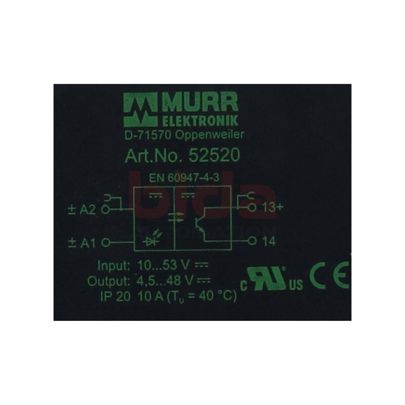 MURR ELEKTRONIK  52520  Optokopplermodul / optocoupler module 24 V