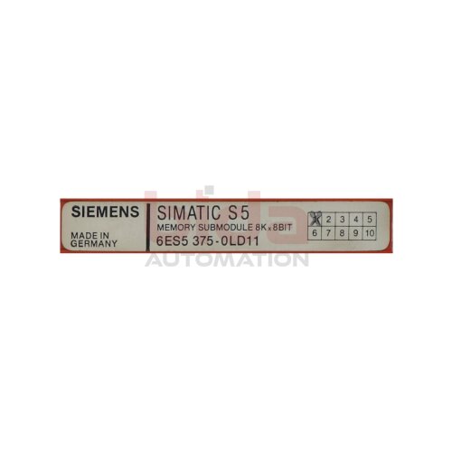 Siemens 6ES5375-0LD11 / 6ES5 375-0LD11 SIMATIC S5, Speichermodul / memory module  375 RAM, 8 KByte