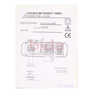 Gossen Metrawatt A1270-V001MW (G1012380) Stromwandler...