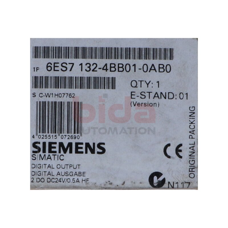Siemens 6ES7132-4BB01-0AB0 / 6ES7 132-4BB01-0AB0 SIMATIC DP Digital Ausgabe Digital Output