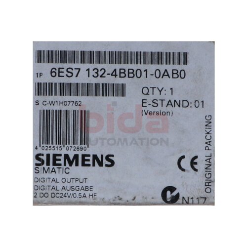 Siemens 6ES7132-4BB01-0AB0 / 6ES7 132-4BB01-0AB0 SIMATIC DP Digital Ausgabe Digital Output