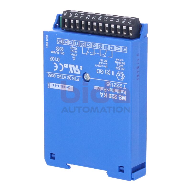 ZIEHL MS 220 KA T 222155 Kaltleiter-Relais / PTC thermistor relay 220-240V AC