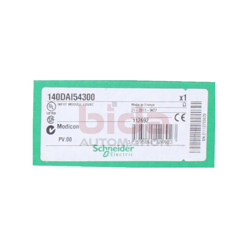 Schneider 140DAI54300 Diskretes Eingangsmodul / Discrete input module  115V AC