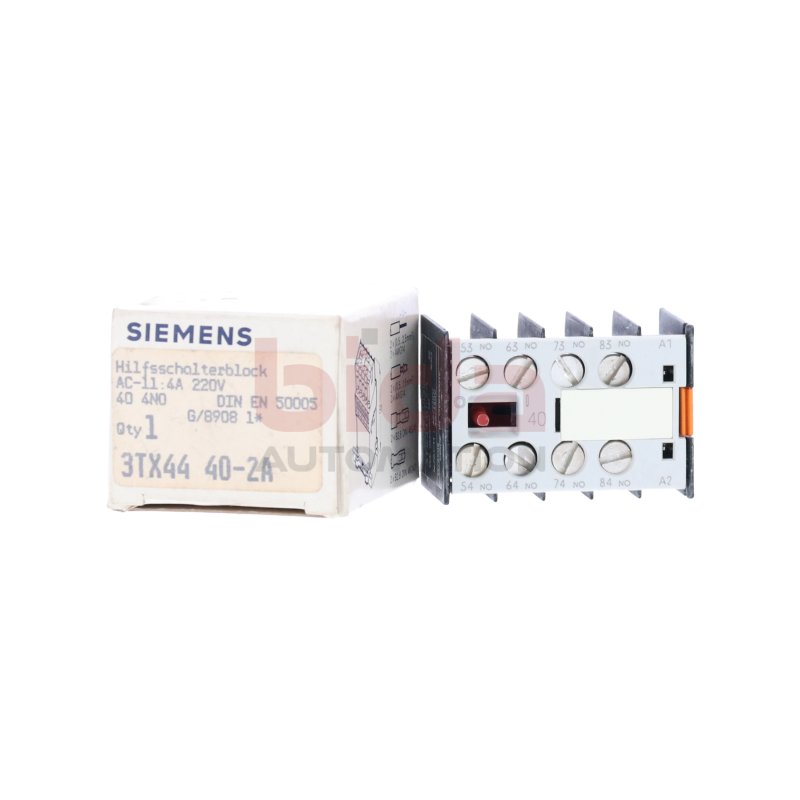 Siemens 3TX4440-2A Hilfsschalterblock Auxiliary Switch Block 220V 4A