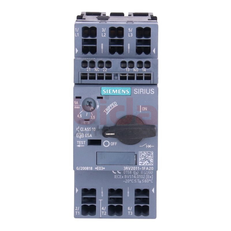 Siemens 3RV2011-1FA20 / 3RV2 011-1FA20 Leistungsschalter / circuit breaker